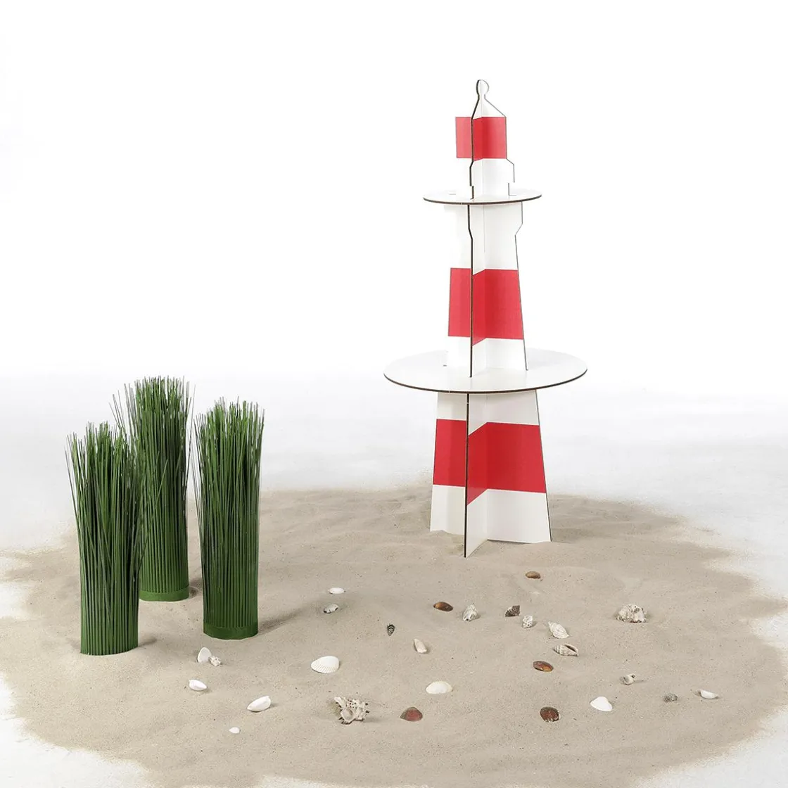DecoWoerner Decoración De Verano>Faro Decorativo De Madera, Altura 80 Cm