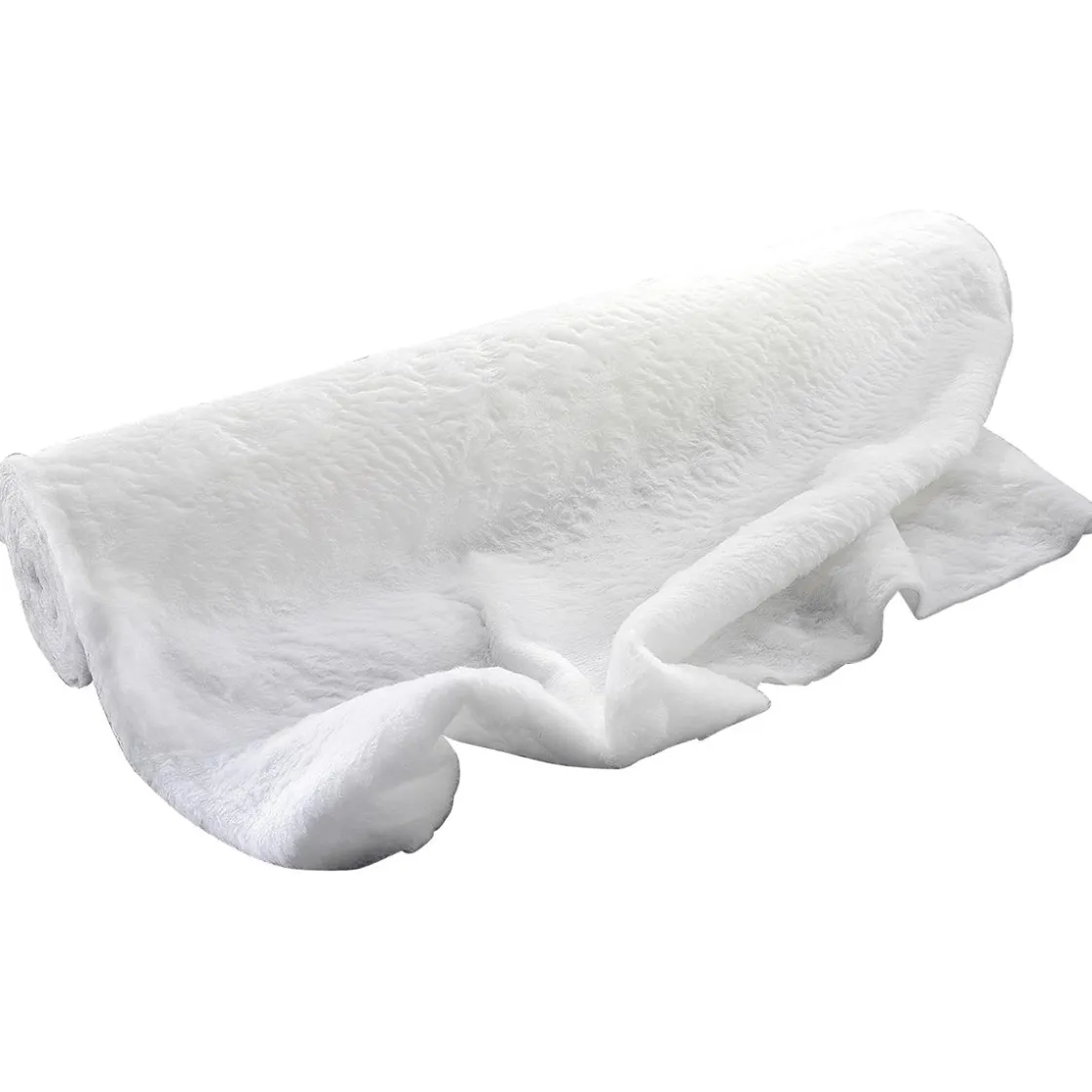 DecoWoerner Telas|Decoración De Invierno>Felpa Blanca, Anchura: 150 Cm