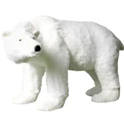DecoWoerner Decoración De Animales|Decoración De Invierno>Figura Animal De Tamaño Natural Oso Polar, Altura: 90cm
