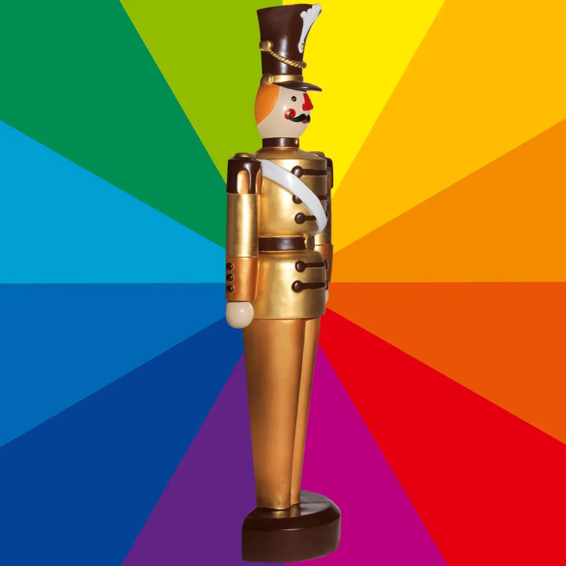 DecoWoerner Decoración Navideña Xxl>Figura De Soldado, 185 Cm