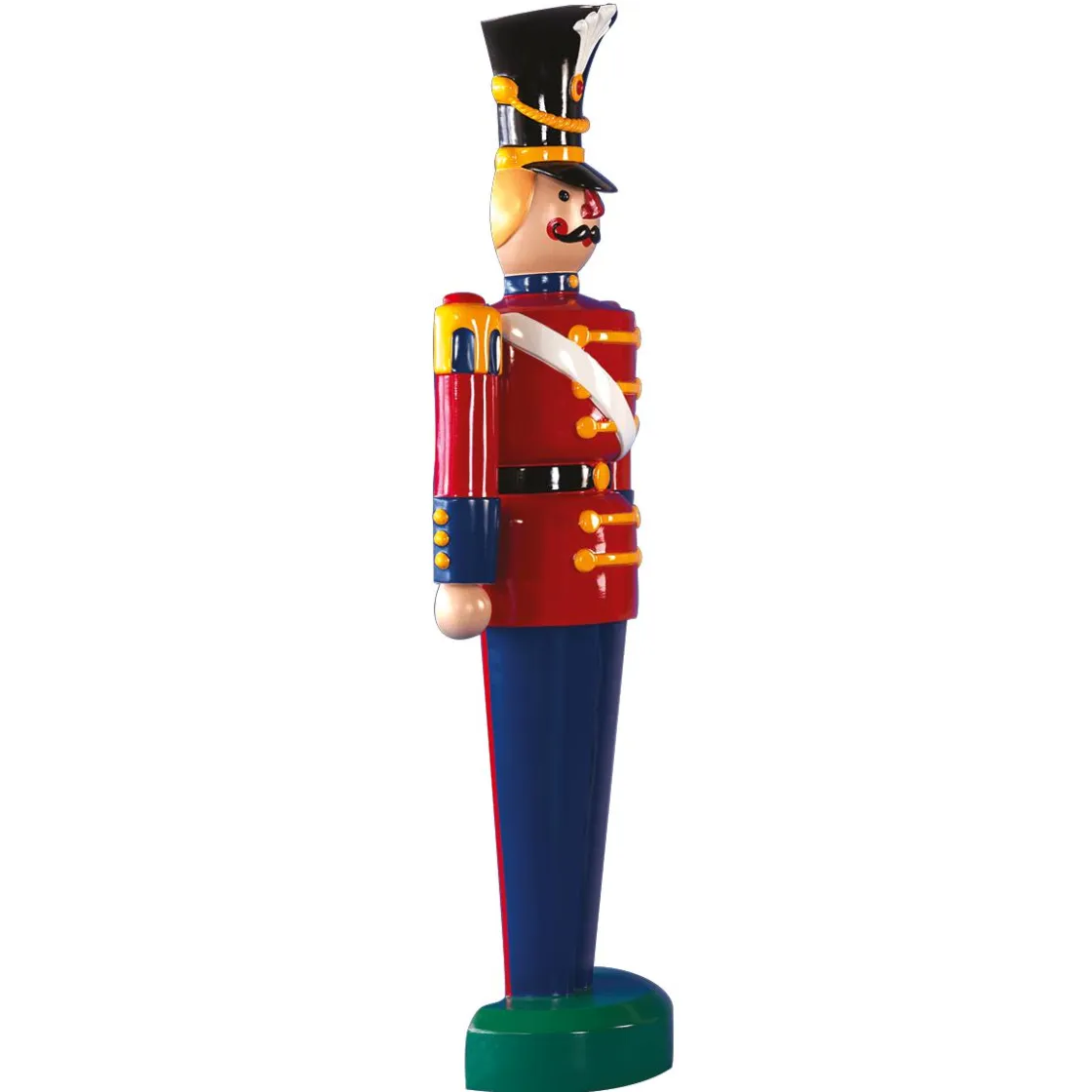 DecoWoerner Decoración Navideña Xxl|Figuras De Navidad>Figura De Soldado 185 Cm, Rojo-azul, Semiplástico