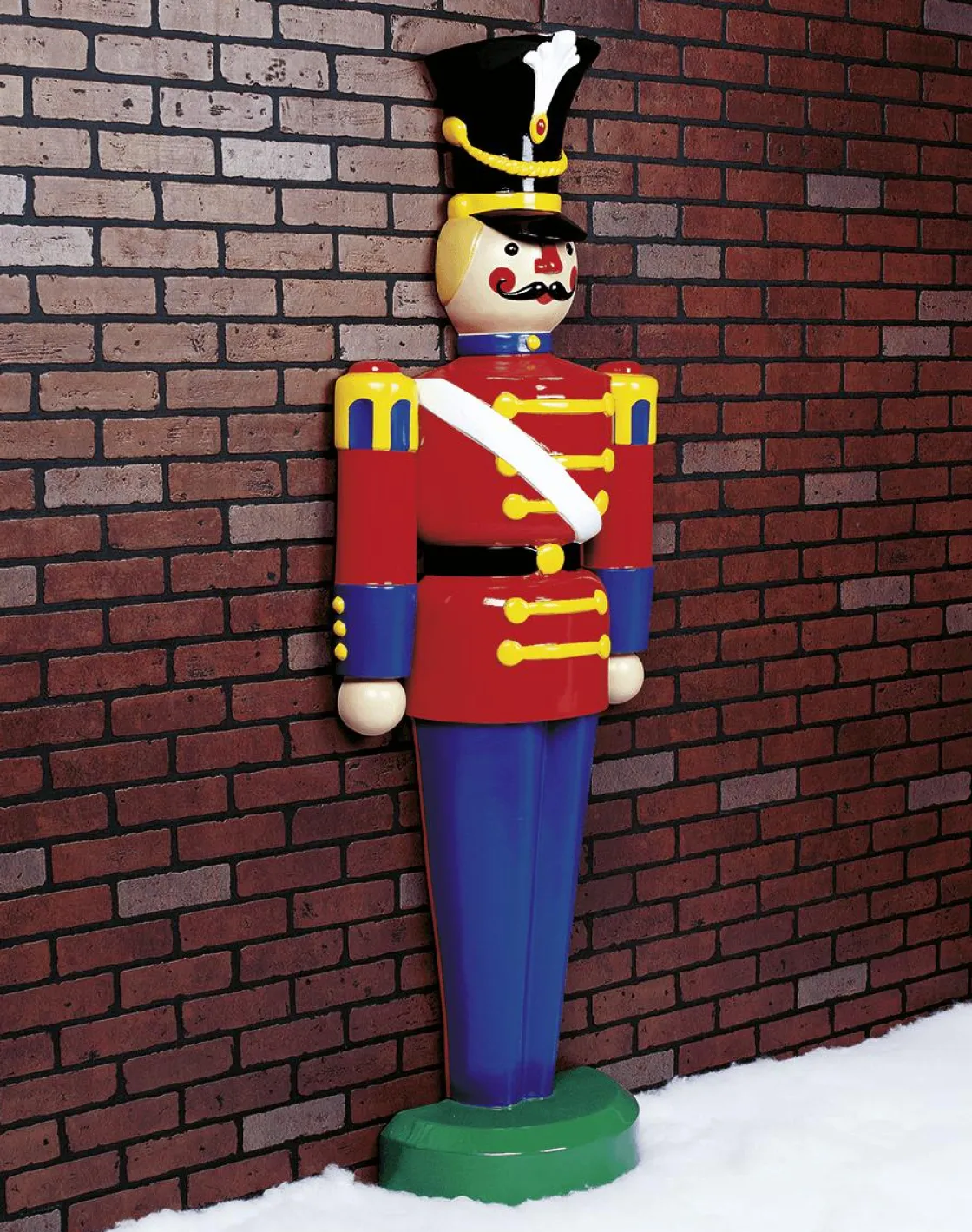 DecoWoerner Decoración Navideña Xxl|Figuras De Navidad>Figura De Soldado 185 Cm, Rojo-azul, Semiplástico