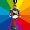 DecoWoerner Decoración Navideña Xxl>Figura De Soldado Con Tambor, 185 Cm