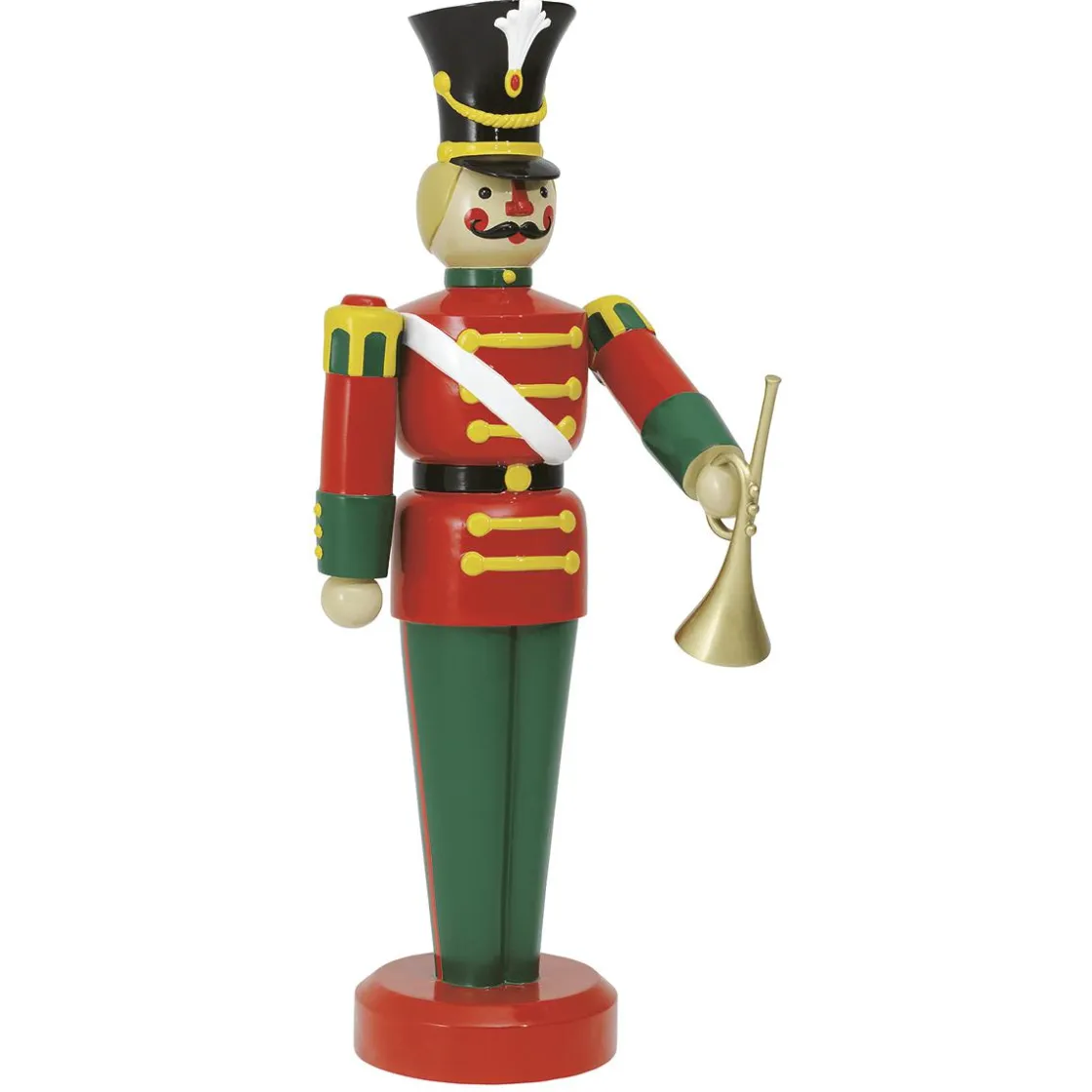 DecoWoerner Decoración Navideña Xxl|Figuras De Navidad>Figura De Soldado Con Trompeta, 185 Cm
