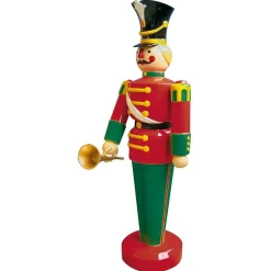 DecoWoerner Decoración Navideña Xxl|Figuras De Navidad>Figura De Soldado Con Trompeta, 185 Cm