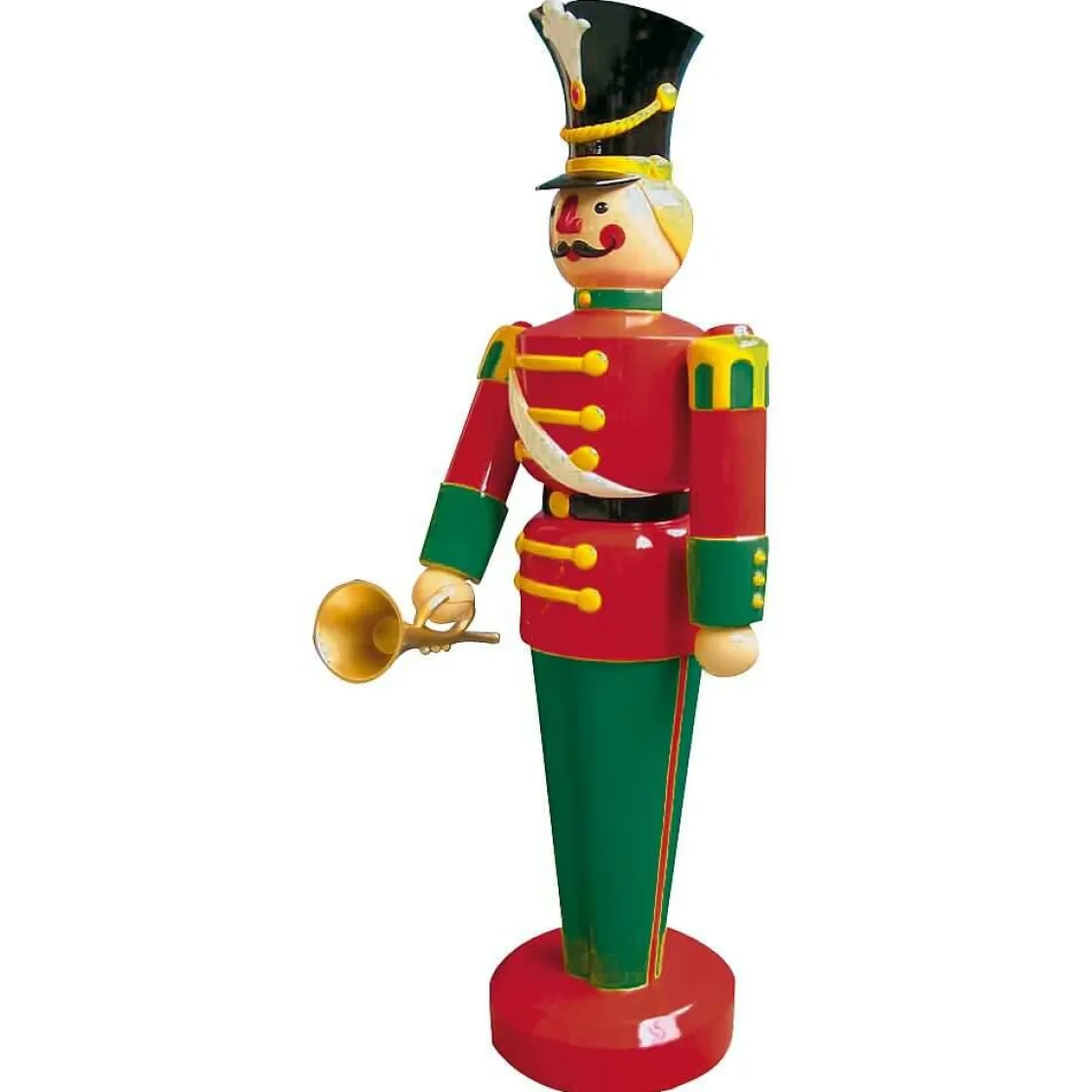 DecoWoerner Decoración Navideña Xxl|Figuras De Navidad>Figura De Soldado Con Trompeta, 185 Cm