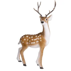 DecoWoerner Decoración De Animales|Decoración De Otoño>Figura Deco Ciervo Animal Con Cornamenta 27 X 18 X 56 Cm