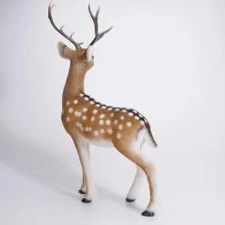 DecoWoerner Decoración De Animales|Decoración De Otoño>Figura Deco Ciervo Animal Con Cornamenta 27 X 18 X 56 Cm