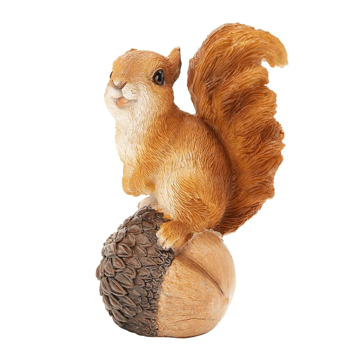 DecoWoerner Decoración De Animales>Figura Decorativa Ardilla Con Bellota 13 X 9 X 6 Cm (alto X Ancho X Fondo)