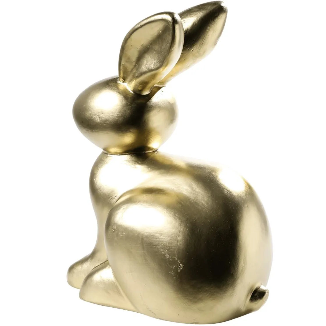 DecoWoerner Decoración De Animales|Decoración De Pascua>Figura Decorativa Conejo De Pascua Dorado, 50 Cm