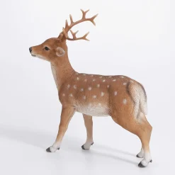 DecoWoerner Decoración De Animales|Decoración De Otoño>Figura Decorativa De Ciervo Hecha De Poliresina 23 X 20 X 6 Cm (H X L X P)