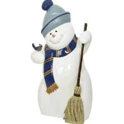 DecoWoerner Decoración De Invierno|Decoración Navideña Xxl>Figura Decorativa De Muñeco De Nieve, 162 Cm De Altura