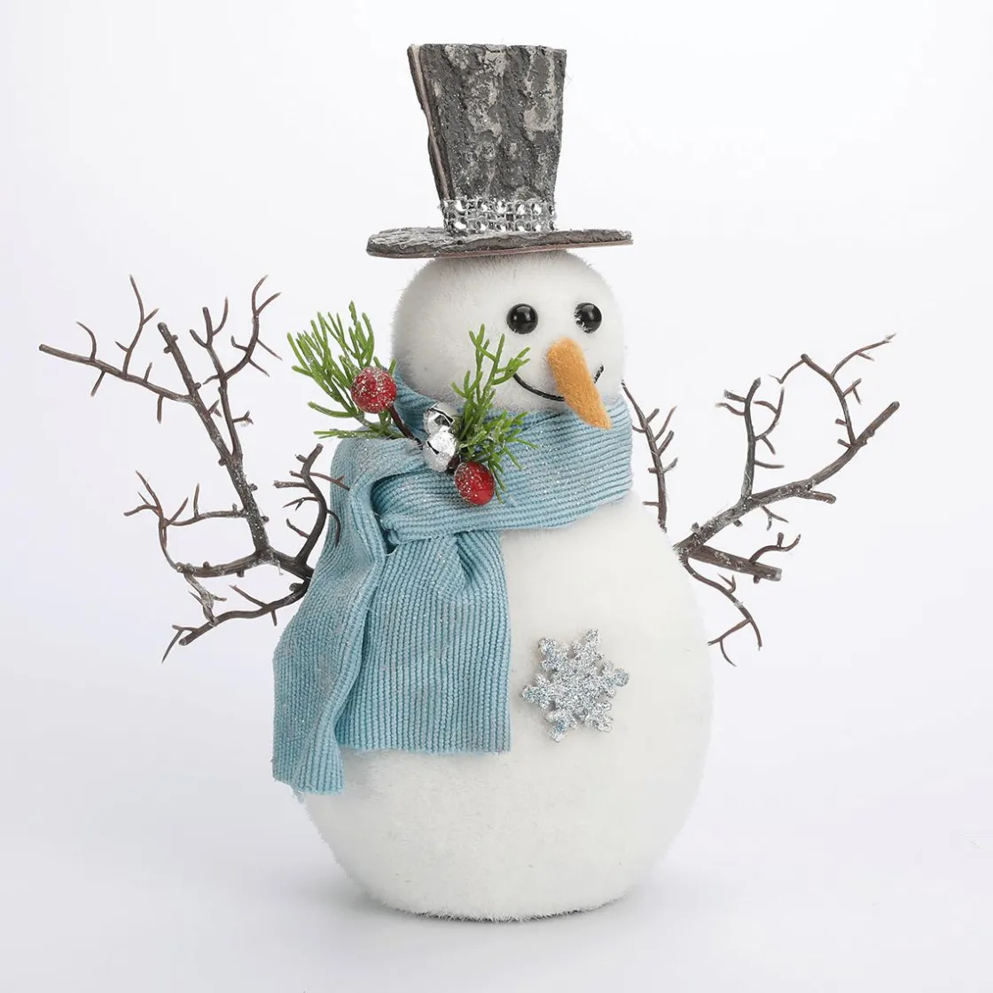 DecoWoerner Decoración De Invierno|Figuras De Navidad>Figura Decorativa Muñeco De Nieve 22 Cm