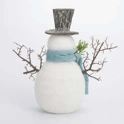 DecoWoerner Decoración De Invierno|Figuras De Navidad>Figura Decorativa Muñeco De Nieve 22 Cm