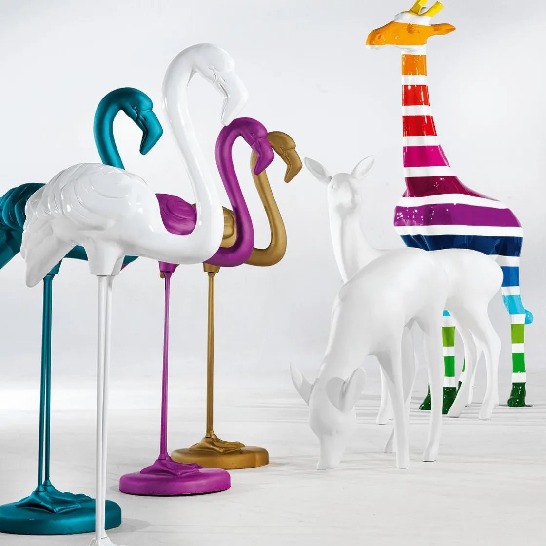 DecoWoerner Decoración De Animales>Flamenco Decorativo, Altura: 118 Cm,