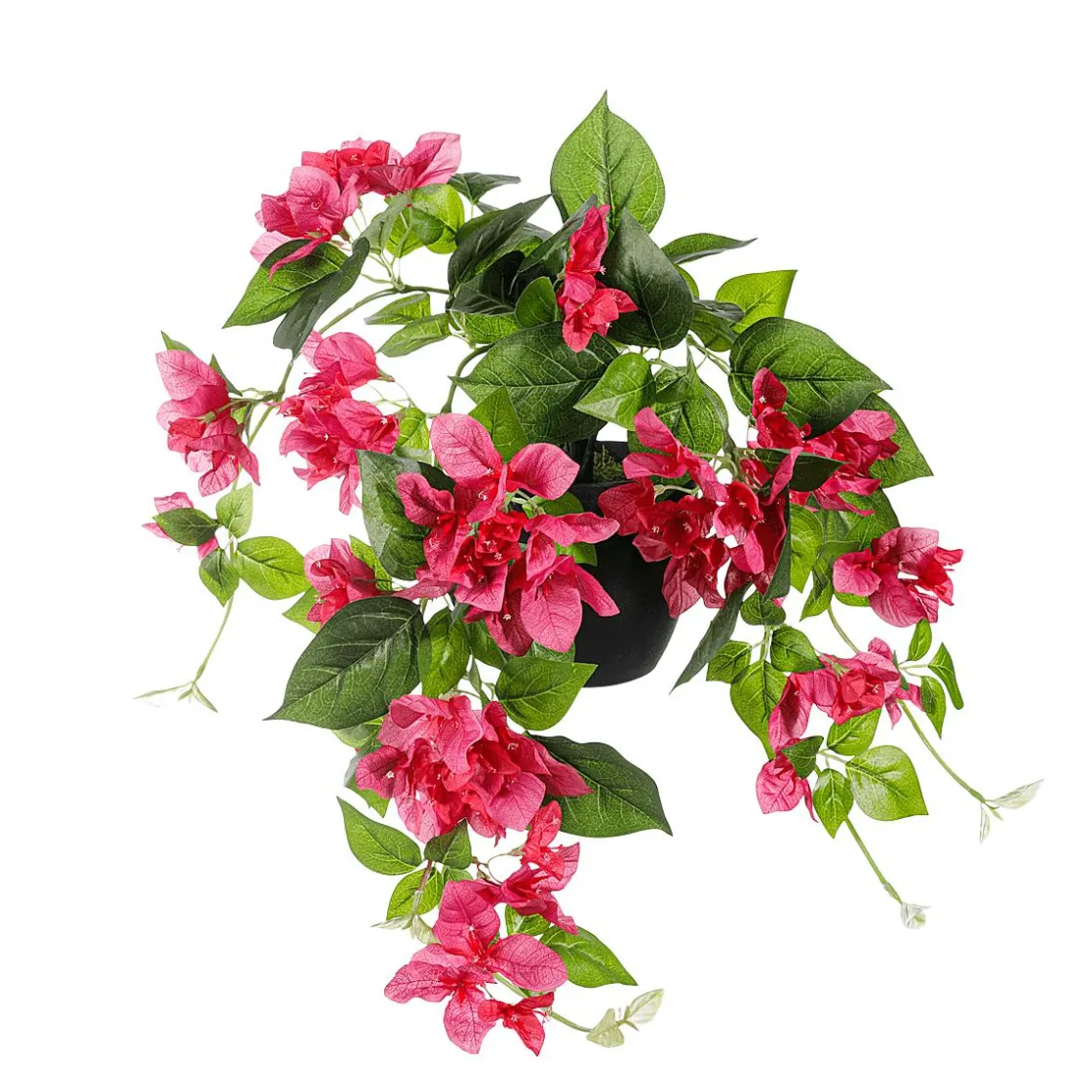 DecoWoerner Plantas De Interior>Flor Artificial Colgante Bougainvillea En Maceta 60 Cm