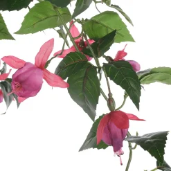 DecoWoerner Plantas Colgantes>Flor Artificial Fucsia Semáforo Colgante En Maceta 85 Cm