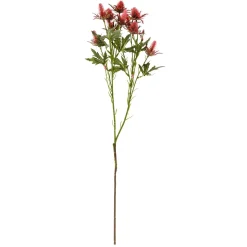 DecoWoerner Decoración De Otoño|Flores Artificiales>Flor Artificial Rama De Cardo , 68 Cm De Largo