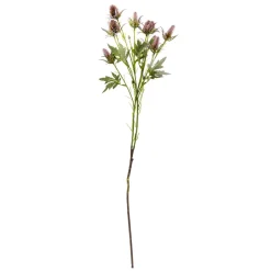DecoWoerner Decoración De Otoño|Flores Artificiales>Flor Artificial Rama De Cardo Púrpura, 68 Cm De Largo