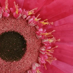DecoWoerner Decoración De Primavera|Cabezas De Flores Artificiales>Flor De Gerbera Gigante Artificial, Ø 45 Cm, Color Fucsia