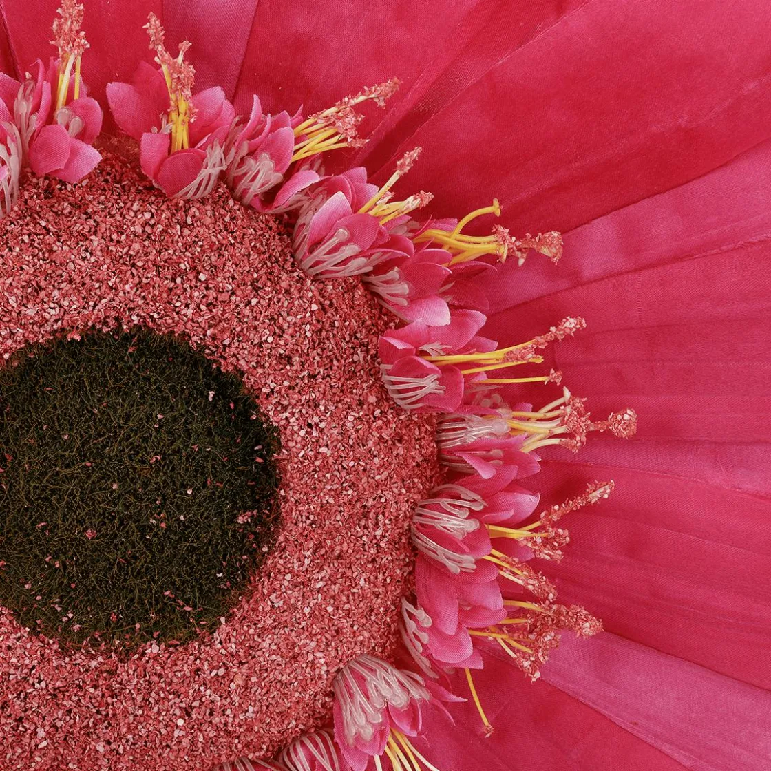 DecoWoerner Decoración De Primavera|Cabezas De Flores Artificiales>Flor De Gerbera Gigante Artificial, Ø 45 Cm, Color Fucsia