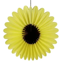 DecoWoerner Decoración De Verano>Flor De Girasol De Papel De Nido De Abeja, Ignífugo 40 Cm