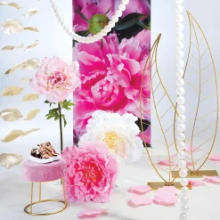 DecoWoerner Decoración De Primavera|Cabezas De Flores Artificiales>Flor De Peonía XL 65 Cm Ø,