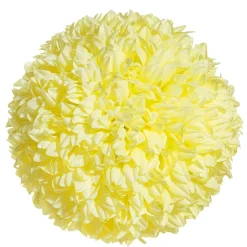 DecoWoerner Decoración Temática|Decoración De Primavera>Flor De Pompón, Ø 25 Cm, Amarilla