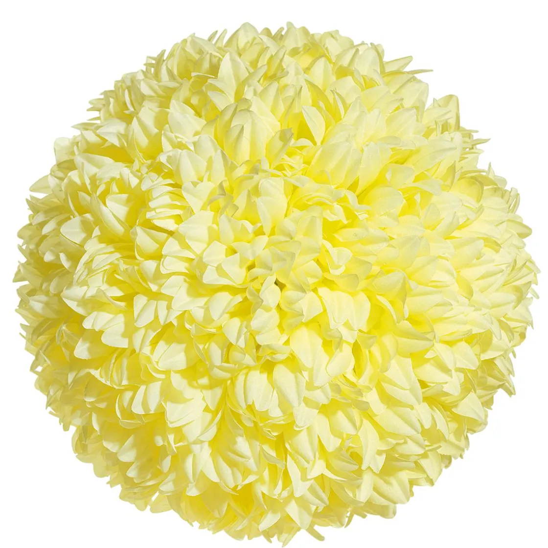 DecoWoerner Decoración Temática|Decoración De Primavera>Flor De Pompón, Ø 25 Cm, Amarilla