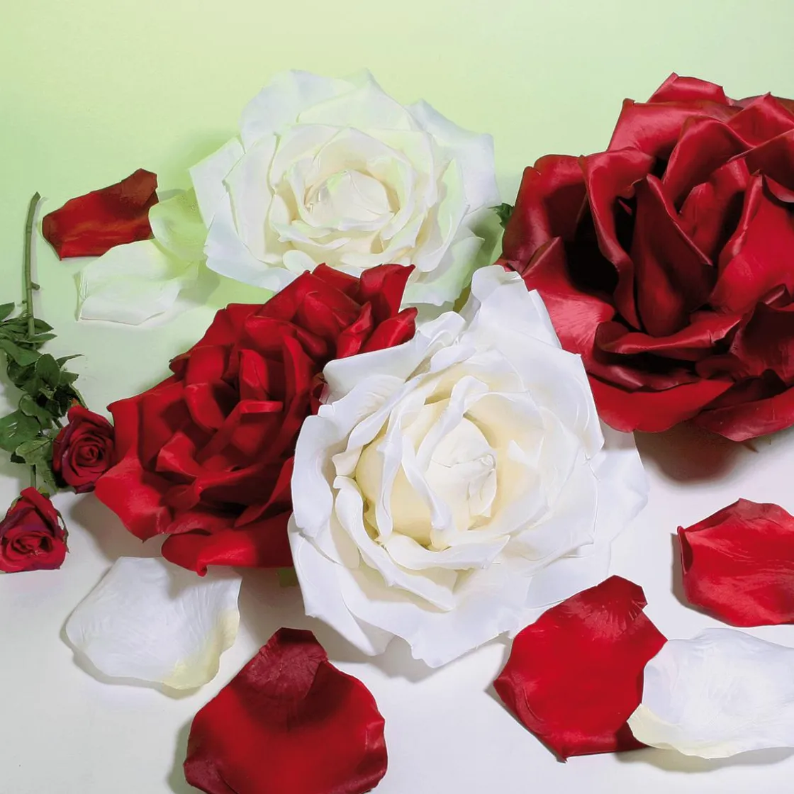 DecoWoerner Decoración Temática|Cabezas De Flores Artificiales>Flor Del Rosal XL Artificial, Ø 40 Cm, Color