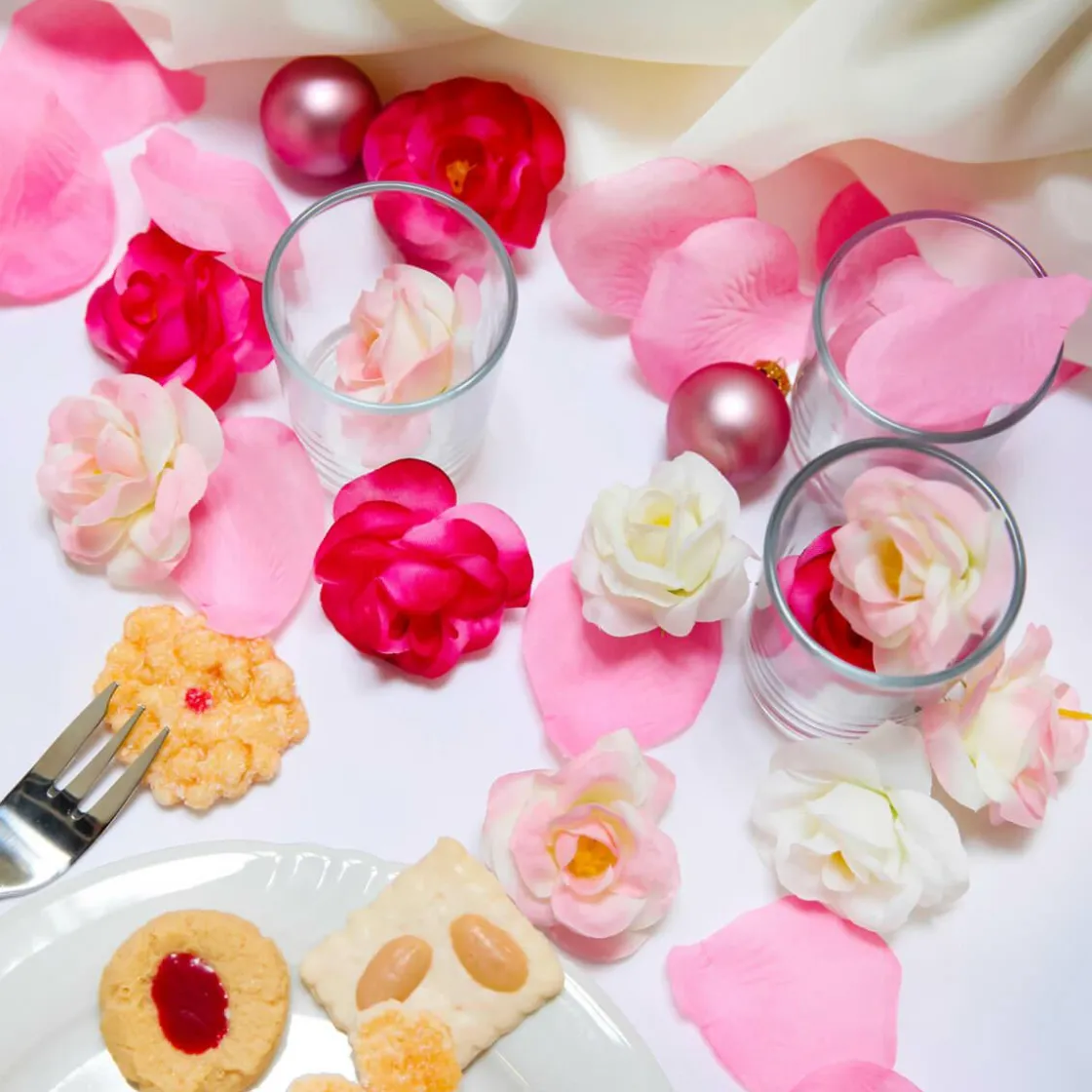 DecoWoerner Decoración Dispersa|Decoración Temática>Flores De Rosas Decorativas Ø 4 Cm