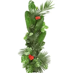 DecoWoerner Decoración De Verano|Hojas>Fronda De Areca Gigante Decorativa, Longitud 180 Cm