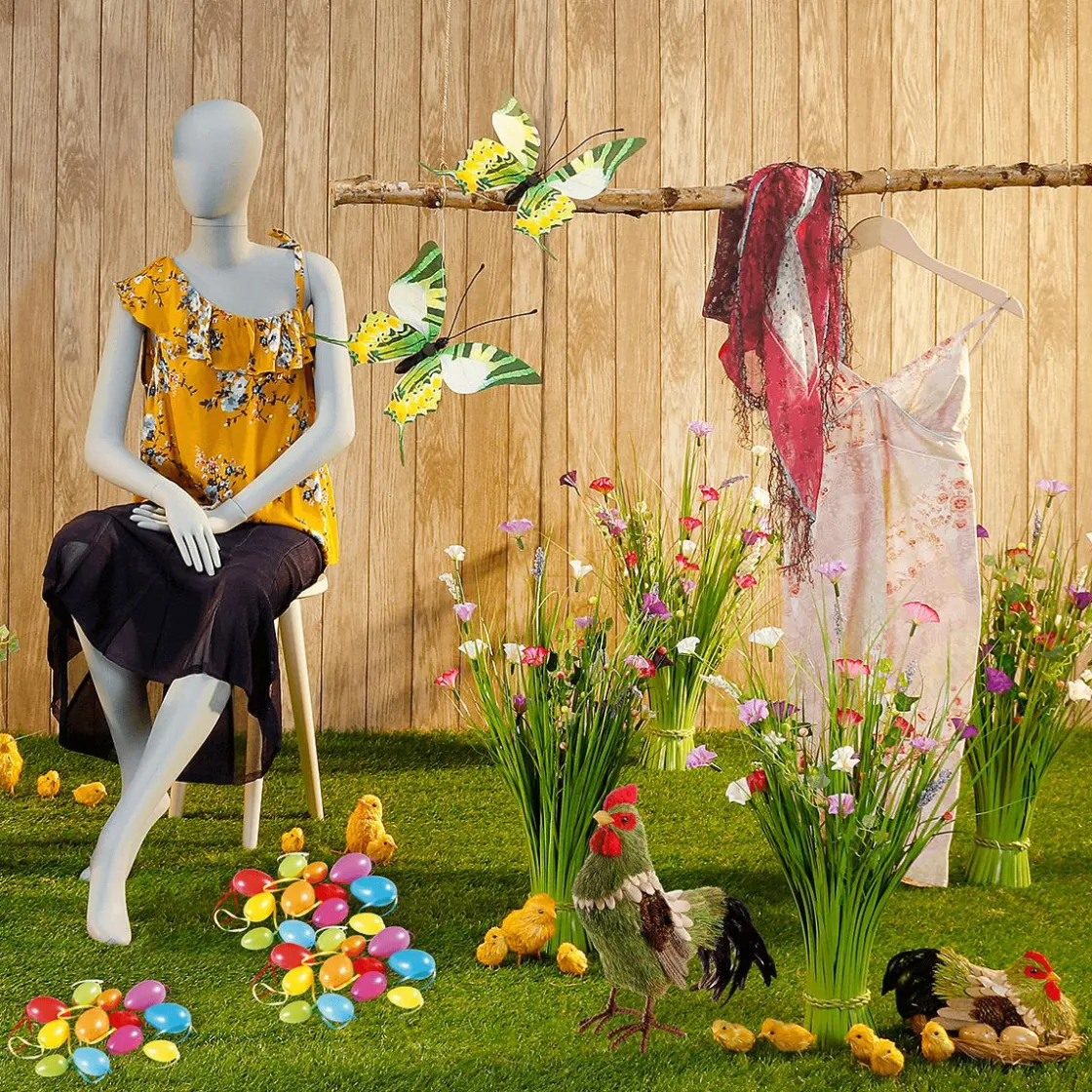 DecoWoerner Decoración De Animales|Decoración De Pascua>Gallina Deco Sobre Nido 23 Cm Ø, 16 Cm De Altura