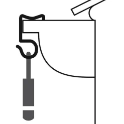 DecoWoerner Ayudas Y Herramientas De Decoración>Gancho De Canaletas Para Cadenas De Luces, 24 Piezas