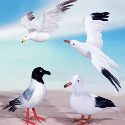 DecoWoerner Decoración De Animales|Decoración De Verano>Gaviota Decorativa Volando, Anchura 43 Cm