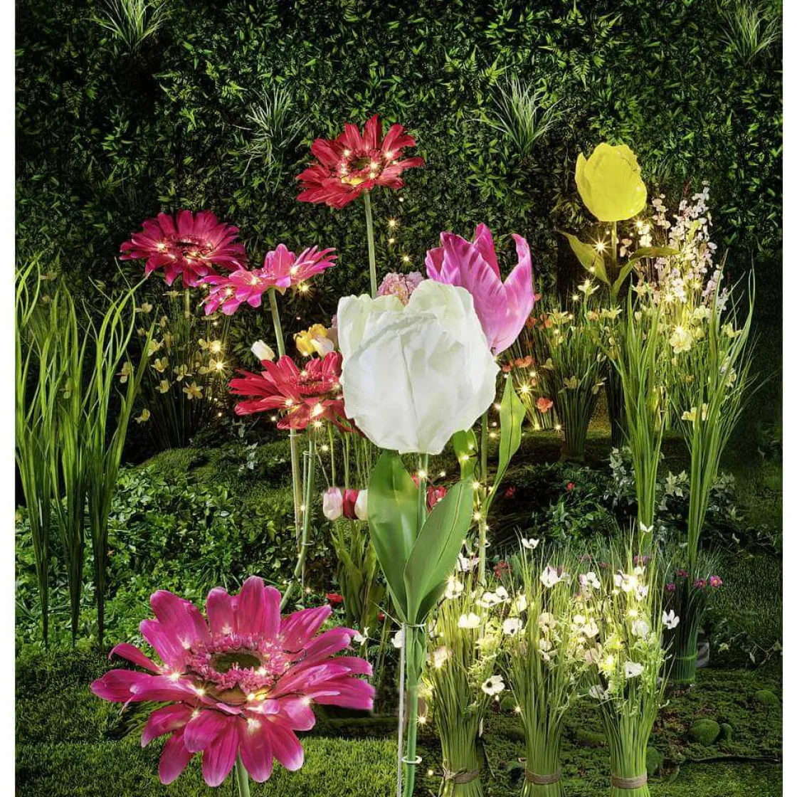 DecoWoerner Decoración De Primavera|Flores Artificiales>Gerbera Gigante Artificial 120 Cm