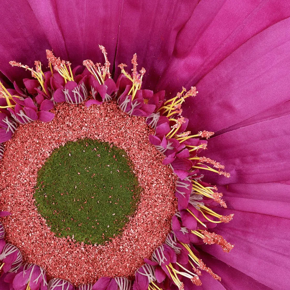 DecoWoerner Decoración De Primavera|Cabezas De Flores Artificiales>Gerbera Gigante Morado, 45 Cm Ø