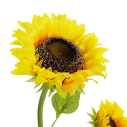 DecoWoerner Decoración De Otoño|Flores Artificiales>Girasol Artificial Con 3 Flores 87 Cm