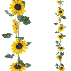 DecoWoerner Decoración De Otoño|Guirnaldas Y Vides>Girasol Artificial Enredadera 10 X 18 X 150 Cm