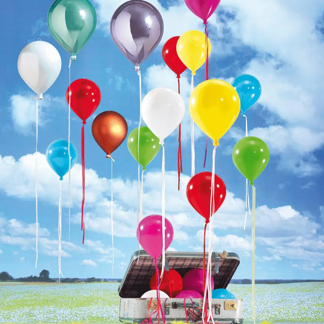 DecoWoerner Decoración Temática|Decoración De Primavera>Globo De Plástico Metálico Ø 20 Cm