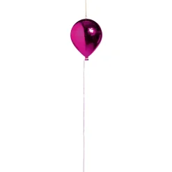 DecoWoerner Decoración Temática>Globo De Plástico Metálico Fucsia Ø 20 Cm