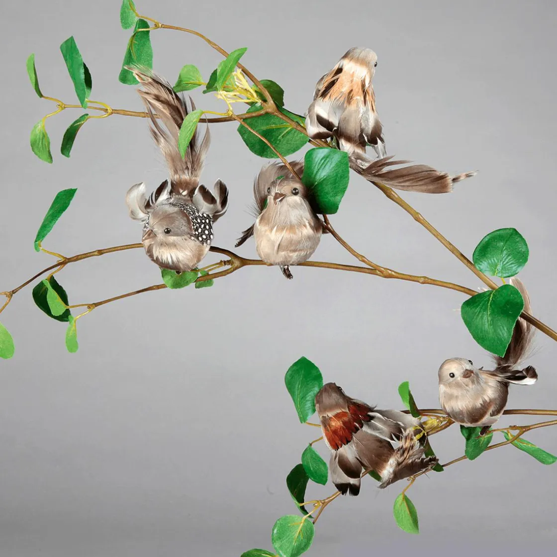 DecoWoerner Decoración De Animales|Decoración De Primavera>Gorriones Decorativos, 17 Cm, 6 Piezas