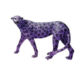 DecoWoerner Decoración De Animales>Guepardo Morado 110 Cm De Largo Con Manchas Negras