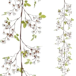DecoWoerner Decoración De Primavera|Guirnaldas Y Vides>Guirnalda Artificial De Cerezos En Flor 140 Cm
