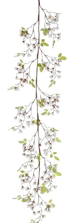 DecoWoerner Decoración De Primavera|Guirnaldas Y Vides>Guirnalda Artificial De Cerezos En Flor 140 Cm