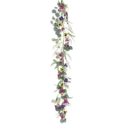 DecoWoerner Guirnaldas Y Vides>Guirnalda Artificial De Flores Enredadera Colorida 155 Cm