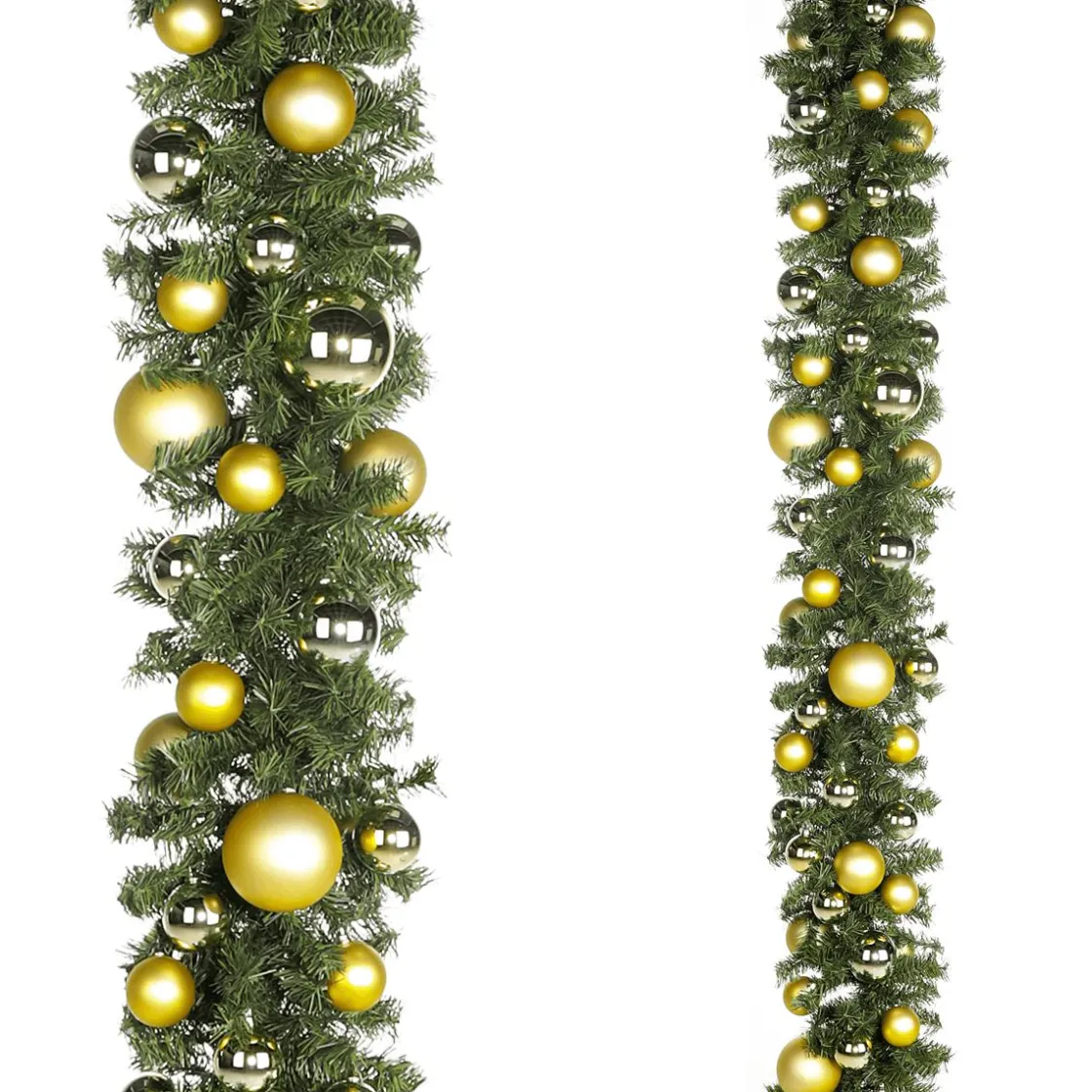 DecoWoerner Guirnaldas Y Vides|Guirnaldas De Navidad>Guirnalda De Abeto Artificial Sin Luz Para Decorar Tú Mismo