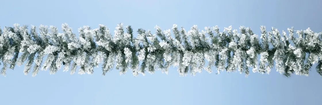 DecoWoerner Guirnaldas De Navidad>Guirnalda De Abeto Con Copos, 270 Cm, Ø 30 Cm