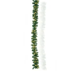 DecoWoerner Guirnaldas De Navidad>Guirnalda De Abeto Deluxe 270 Cm Con 200LEDs, 25 Cm Ø
