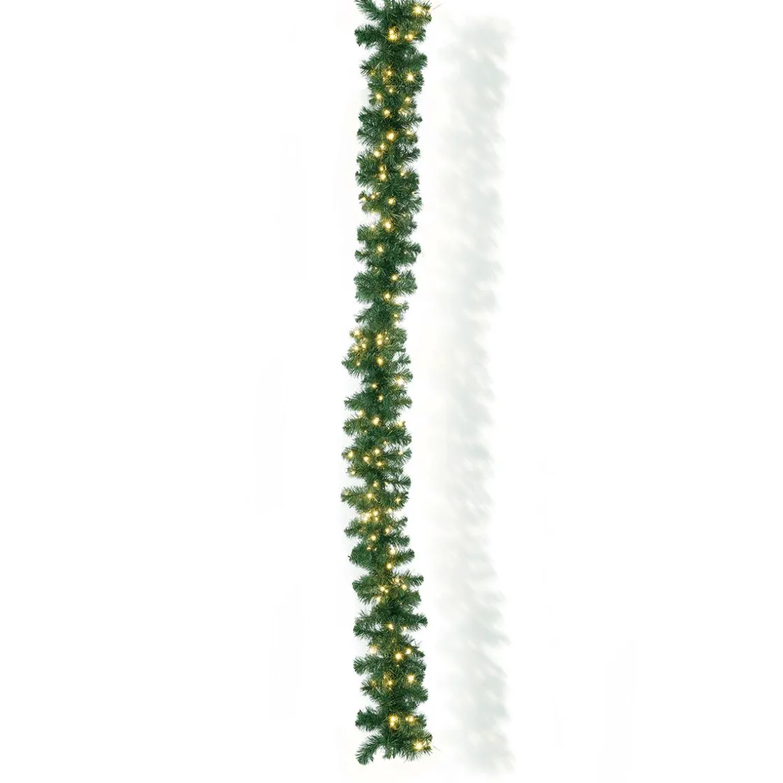 DecoWoerner Guirnaldas De Navidad>Guirnalda De Abeto Deluxe 270 Cm Con 200LEDs, 25 Cm Ø